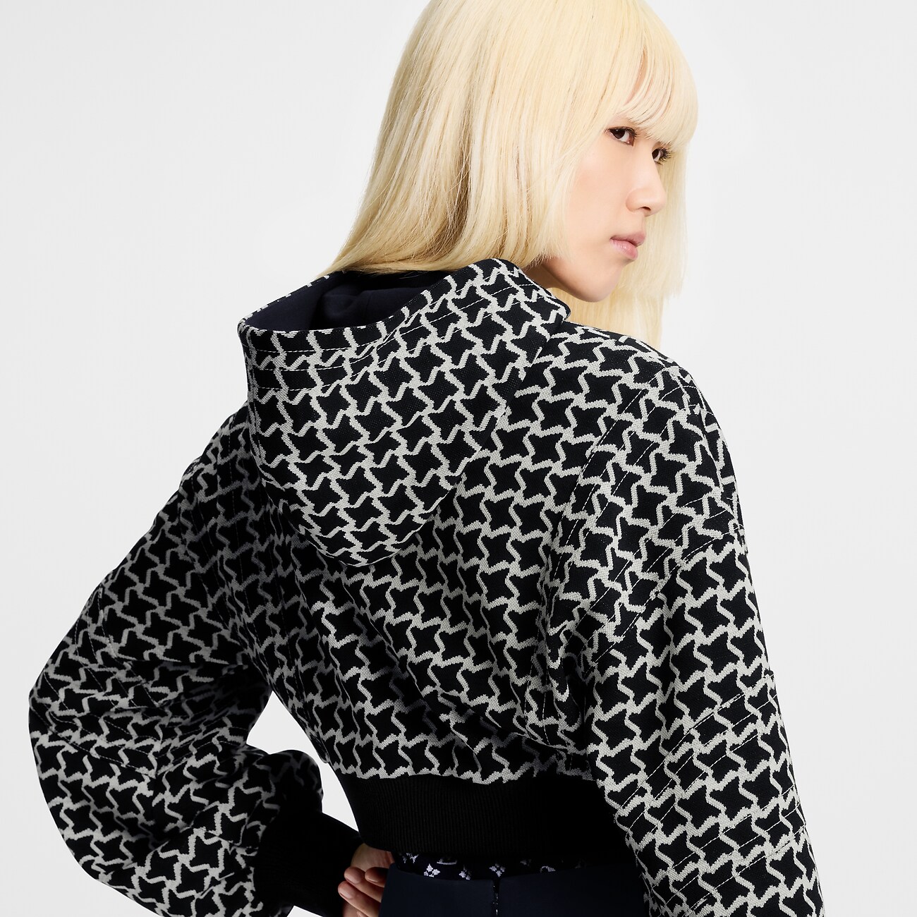 Kurze Jaquard Jacke
